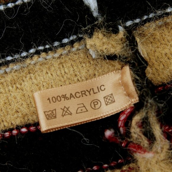 Janice Fair Isle Knit Striped Knee Length Cardigan Multicolors Women One Size - Picture 14 of 16